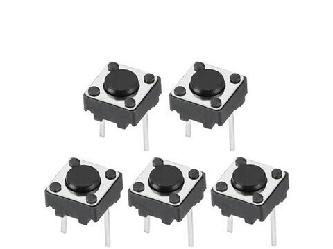 100PCS Middle 2pin 6x6x4.3/5/6/7/8/9/10 mm Switch Tactile Push Button Switches 6x6x4.3mm 6x6x5mm 6x6x6mm 6x6x7mm 6x6x8mm 6x6x9mm ► Photo 1/1
