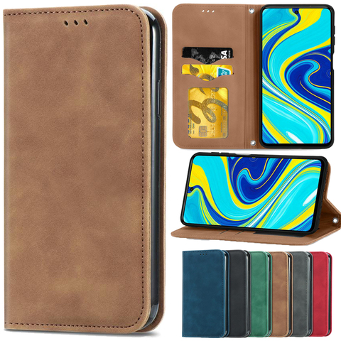 Leather Flip Case For Xiaomi 10T 10S 11 Redmi 7A 8A 9A 9C Note 7 8T 8 9T 9 10 Pro K30 K40 Pro Plus Mi POCO X2 X3 M2 Cover Bags ► Photo 1/6