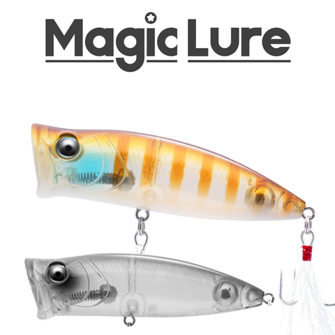 2022 New MagicLure Brand Design 78mm 17g Towater Vibration Popper Baits Top Water Surface Lure For Bass Trout Pike Perch Fishing ► Photo 1/6