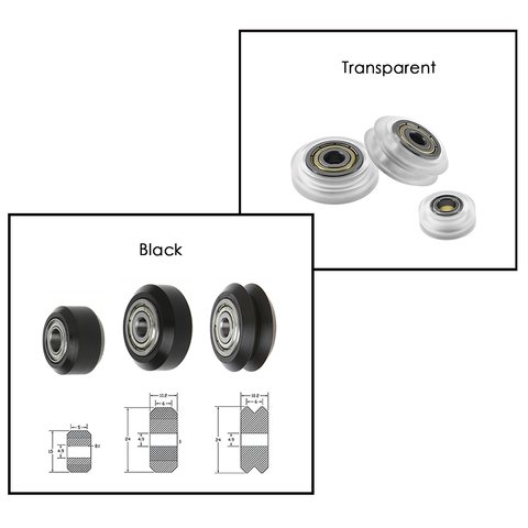 10pcs/lot CNC Openbuilds wheel POM with Bearings big Models Passive Round wheel Idler Pulley Gear perlin wheel for ender 3& cr10 ► Photo 1/6