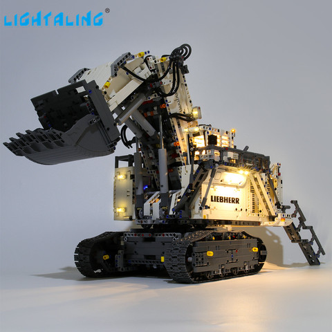 Lightaling Led Light Kit For Technic Liebherr R 9800 Excavator  Building Blocks Compatible With 42100 ( Lighting Set Only ) ► Photo 1/6