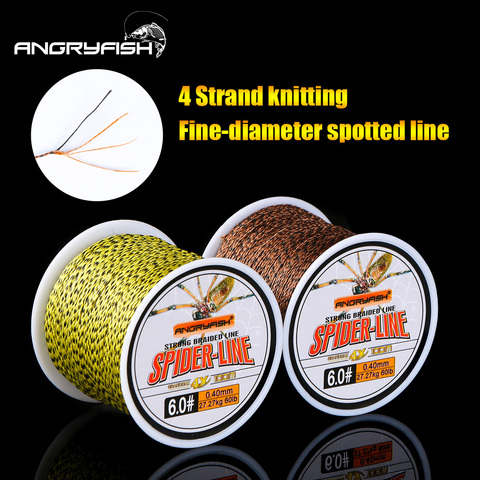 Angryfish 4 Strands 100m PE Braided Fishing Line CamoYellow Brown and Fruit Green Strong endurance 10-60LB ► Photo 1/6