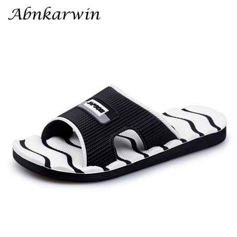 Men Summer Indoor Flat Slides Slippers Home Shoes House Slipper Beach Bedroom Men's Slates Claquette Sleepers Guest Sleeper Soft ► Photo 1/6