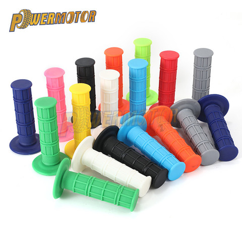 Motorcycle Universal 11 Colours Handle Grips Dirt Pit Bike Motorcycle Motocross Motorbike Hand Grips Gel Handle Bar ► Photo 1/6