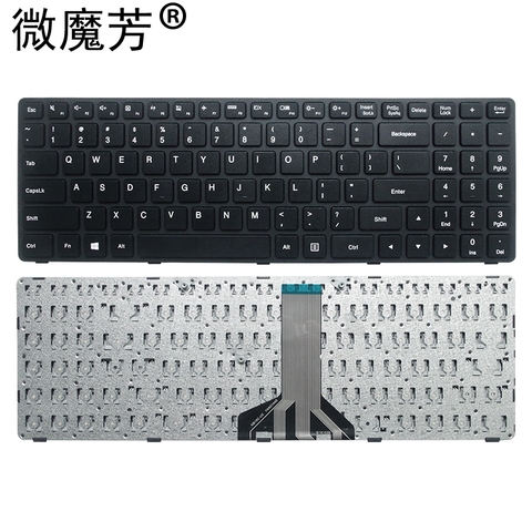 New Laptop Keyboard for Lenovo Ideapad B50-50 100-15 100-15IBD Type 80QQ 6385H-US NB-99-6385H-LB-00-US PK1310E1A00 SN20J78609 ► Photo 1/4