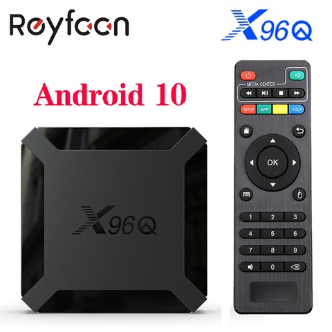 X96Q Android 10.0 TV Box 2GB 16GB Allwinner H313 Quad Core 4K 60fps H.265 2.G Wifi Google Player Store Youtube X96 Set Top Box ► Photo 1/6