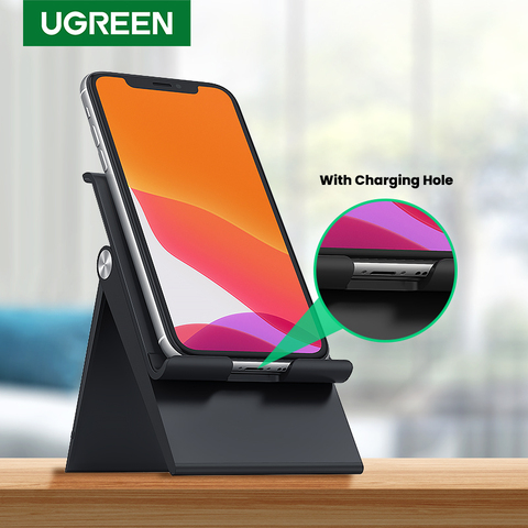UGREEN Desk Phone Holder Stand Cell Phone Dock Stand for Samsung Galaxy S20 iPhone XS X Adjustable Foldable Mobile Phone Holder ► Photo 1/6
