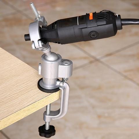 Universal Portable Mini Electric Drill Grinder Holder Drill Stand Multifunctional Clamp Clamp Support Accessory Bench Tool ► Photo 1/6