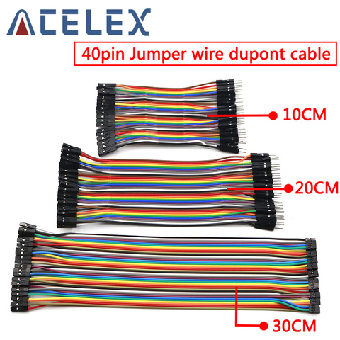 40PIN 10CM 20CM 30CM Dupont Line Male to Male + Female to Male and Female to Female Jumper Dupont Wire Cable for arduino DIY KIT ► Photo 1/6