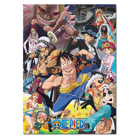 Anime One Piece Poster Manga Characters Silk Picture Home Bedroom Decor Luffy Cloth Wall Art Print Price History Review Aliexpress Seller Joyia Official Store Alitools Io