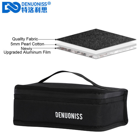 DENUONISS Cute Small Lunch Bag 900D Oxford Tote Insulated Bag For Men Aluminum Foil Food Bag Women Kids Lunch Box Picnic Bag ► Photo 1/6