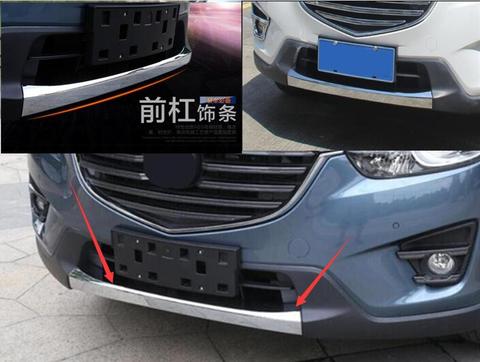 For Mazda CX5 CX-5 2012-2015  accessories ABS plating  car exterior front lip bumper cover strip trim Chromium Styling ► Photo 1/5