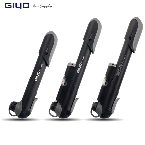 GIYO AV/FV Valve Bike Pump Adaptors MTB Road Bicycle Pump With Gauge Mini Cycling Pump Presta Schrader Tire Bicycle Air Inflator ► Photo 1/6