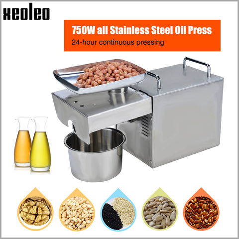 XEOLEO Oil press machine Oil presser Olive Oil extractor machine usefor almond/Peanut Household Stainless steel Food processor ► Photo 1/6