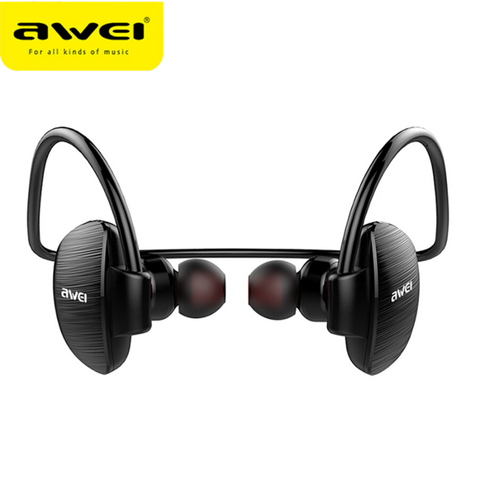 Awei A847BL Wireless In-Ear Original Bluetooth Headset Hifi Stereo Music Headset Magnetic Adsorption Design for iPhone/iPod ► Photo 1/6