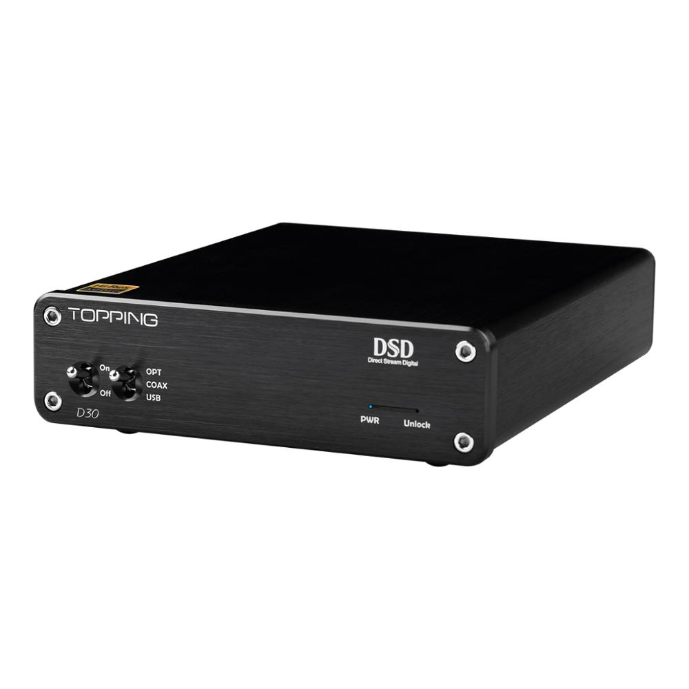 NEW TOPPING D30 DSD Audio Decoder USB DAC Coaxial Optical Fiber 