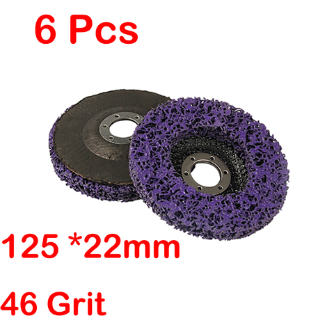 6Pcs/Set 100*16mm/125*22mm/115*22mm Poly Strip Disc Abrasive Wheel Paint Rust Removal Clean For Angle Grinder 46 Grit ► Photo 1/6