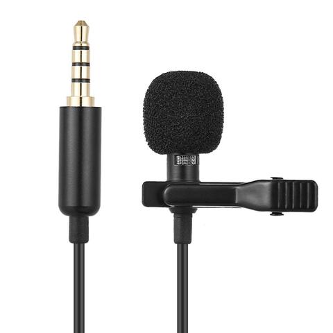 Andoer EY-510A Mini Portable Clip-on Lapel Lavalier Condenser Mic Wired Microphone for iPhone iPad DSLR Camera Computer ► Photo 1/6