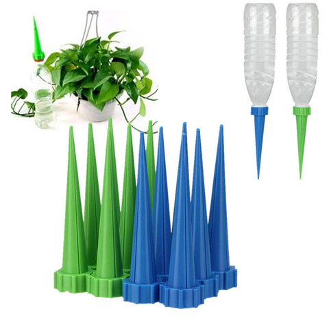 Green Garden Irrigation Watering Kits Plant Flower Water Control Drip Cone Spike Waterer Bottle Irrigation System ► Photo 1/3