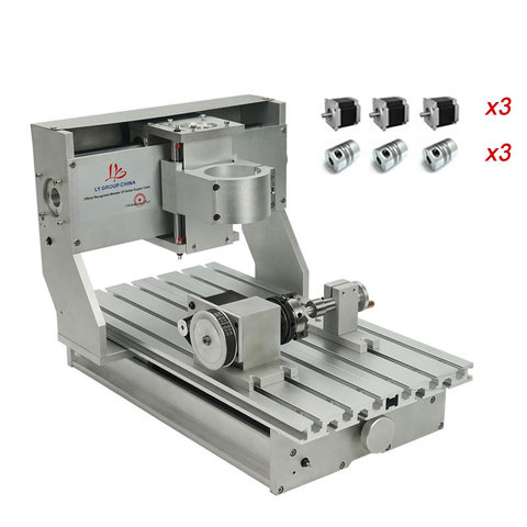 DIY cnc 3020 frame 3axis 4axis for cnc engraving milling machine ball screw limit switches with Nema23 stepper motors couplings ► Photo 1/6