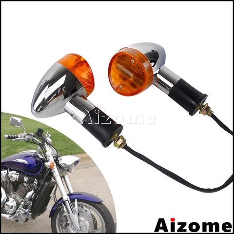 Motorcycle Turn Indicators Flashlights Turn Signal Lights For Honda VTX 1800 TYPE C R S N F T RETRO Custom Blinkers Turn Signals ► Photo 1/6