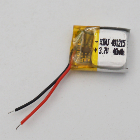 XINJ 3.7V 40mAh Li Polymer Battery Li po 401215 For driving recorder bluetooth mp3/mp4 DIY watch speaker headphones GPS Sat Nav ► Photo 1/4