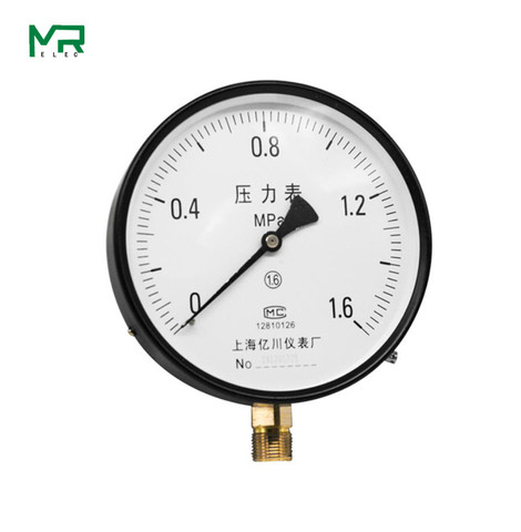 Y150 Pressure gauge 0.16 ~60 Mpa ordinary pressure gauge water pressure Boiler pressure gauge gauge low pressure barometer ► Photo 1/6