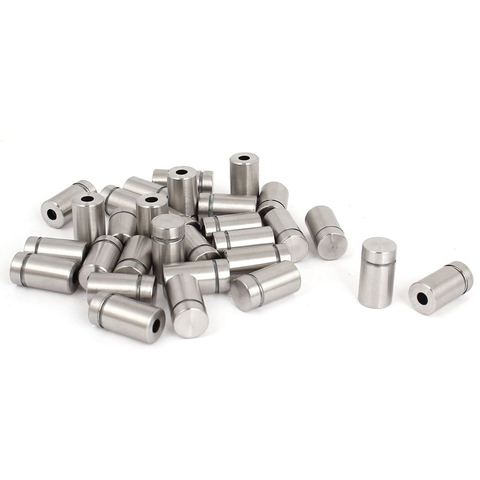30 Pieces 12 X 22Mm Advertisement Fixing Screws Stainless Steel Spacer Glass Holder Sign Mounting Standoff Pin Nail Fasteners ► Photo 1/6