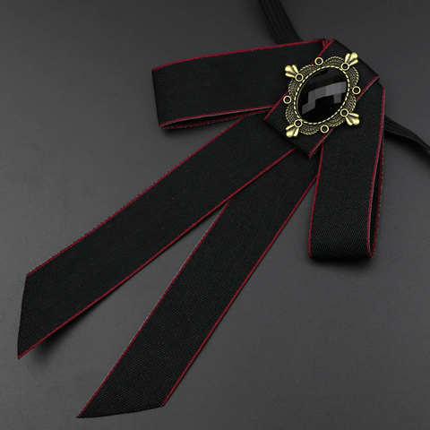 Gorgeous Vintage Bow Tie Men Women Unisex Shirt Ribbon Bowtie Jewelry Elastic Adjustable Fixed Wedding Party Uniform Accessory ► Photo 1/6