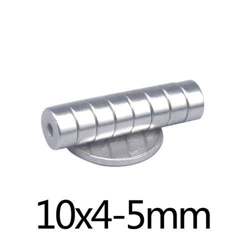 10/20/30pcs 10x4-5 N35 Powerful Magnets 10*4 mm Hole 5mm Permanent Round Countersunk Neodymium Magnetic Magnet 10*4-5 mm ► Photo 1/3