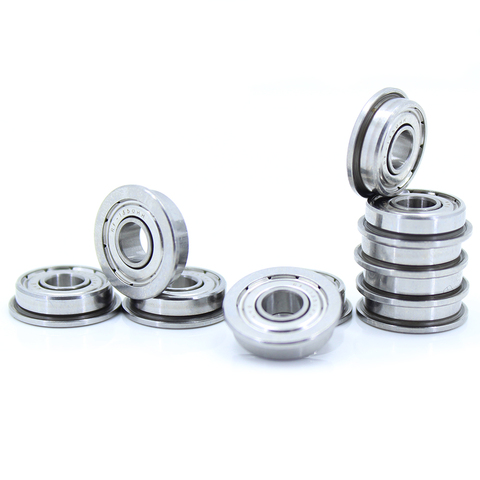 F695ZZ Bearing ABEC-5 (10PCS) 5*13*4 mm Flanged F695Z Ball Bearings F695 ZZ F619/5ZZ ► Photo 1/6