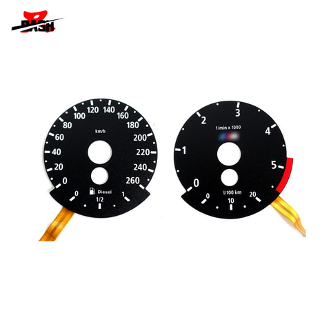 DASH EL glow gauge for E84 E90 E60 E70 X5 Diesel 260km 5500 RPM Black Panel Reverse White Light 530d 530xd 330d 335d ► Photo 1/3