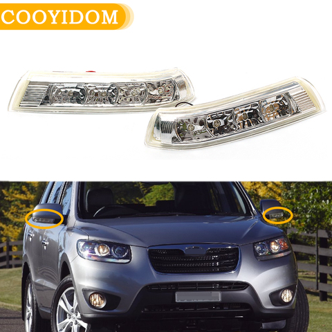 COOYIDOM LED Repeater Rearview Mirror Turn Signal Light For Hyundai Santa Fe 2010 2011 2012 Veracruz IX55 2007-2012 ► Photo 1/6