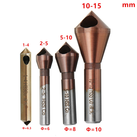 HSS-Co M35 Cobalt Countersink Drill Bit 1-4/2-5/5-10/10-15mm Metal Taper Steel Hole Saw Cutter Deburring Chamfer Drill Bit ► Photo 1/6