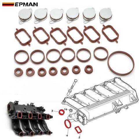 EPMAN 6 x 33MM Diesel Swirl Blanks Flaps Repair Delete Kit With Intake Gasket Removal Repair Kit For BMW M57 TKYD811A ► Photo 1/6