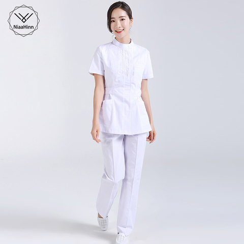 Scrubs Uniform Suit Beauty Salon Nursing Uniform Lab Coat Spa Uniform Pet  Shop Women Work Clothes Scrub Suit Set