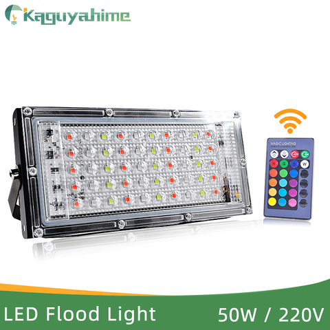 Kaguyahime LED Spotlight 50W Reflector Lighting 220V 240V RGB Remote Light Colorful Lamp IP65 Waterproof Outdoor Spot Light ► Photo 1/6