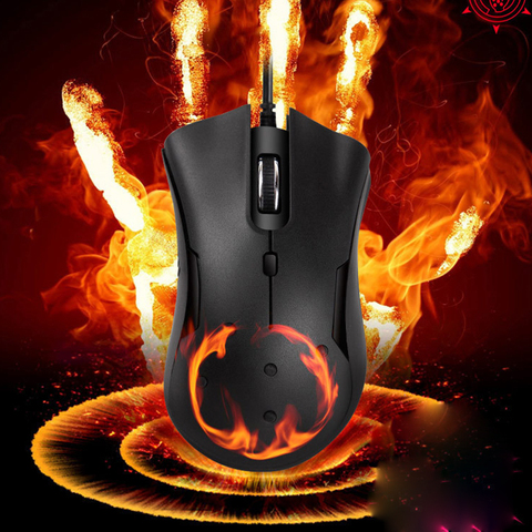 Wired Warmer Heated Mouse For Windows PC Games USB 2400 DPI With 6 Buttons Wired Gaming Silent Mice Mouse For Laptop Notebook ► Photo 1/6