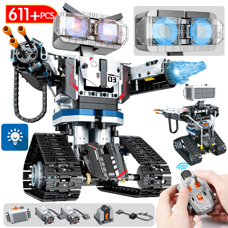 RC Robot Building Blocks Creator City Remote Control Intelligent Robot kids toy 