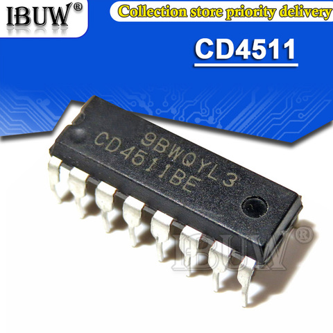 10PCS CD4511BE DIP16 CD4511 DIP-16 CD4511BD DIP ► Photo 1/1