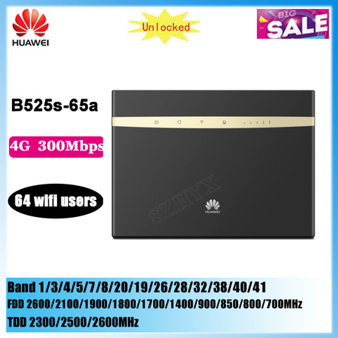 Unlocked Huawei B525 B525S-65a 4G LTE CPE router with SIM card slot Wireless Wifi Router ► Photo 1/6