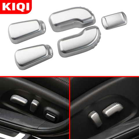 Car Seat Adjustment Button Cover Sticker Fit for Nissan Teana Qashqai J11 Sylphy X-Trail Rogue T32 Murano Chromium Acessories ► Photo 1/4