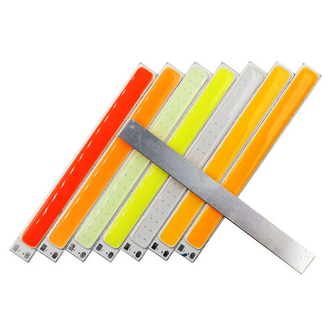 100x10mm COB LED Light Strip 10W 1000LM LED Bar Lights 12V COB Lamp for Drone Decor Signal Lighting 10CM 8 Colors LED Bulbs ► Photo 1/6