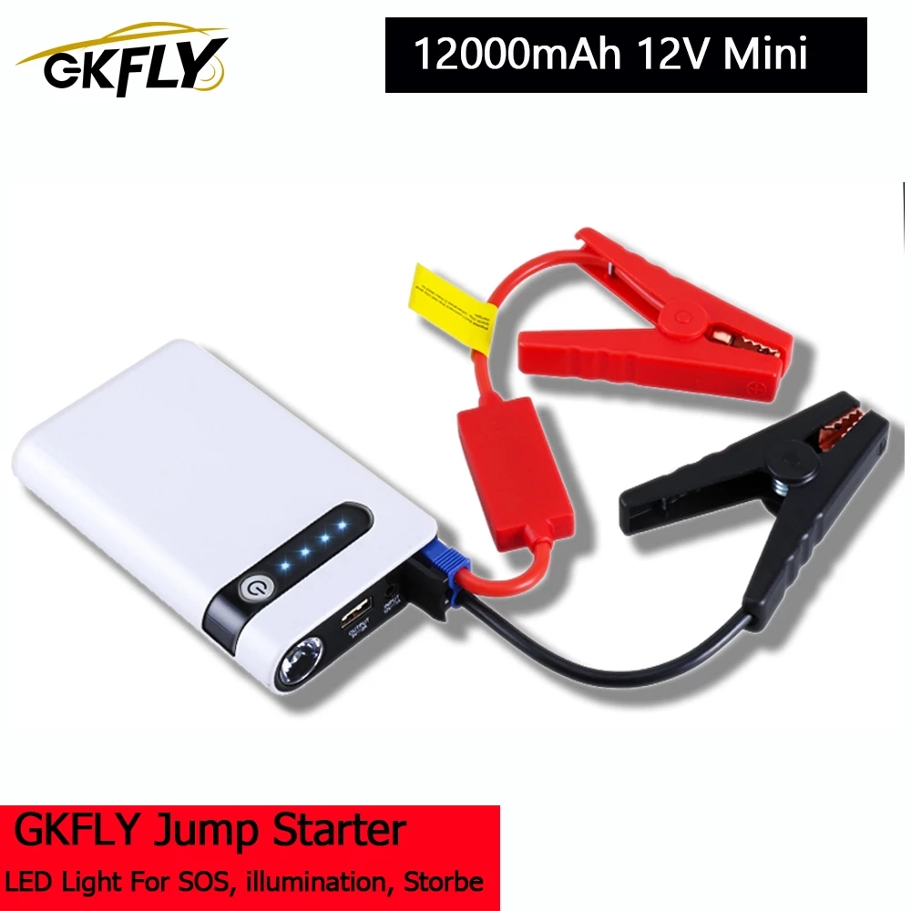 12V Car Battery Charger Portable Auto Jump Starter Power Bank Booster Maintainer 