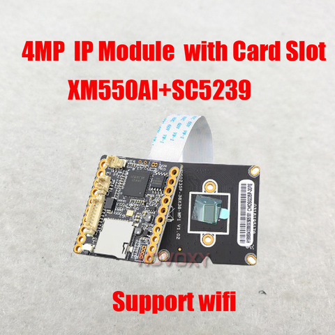 DIY HD H.265 4.0M dual-line network IP Camera Module Support Wifi  SD Card slot ► Photo 1/4