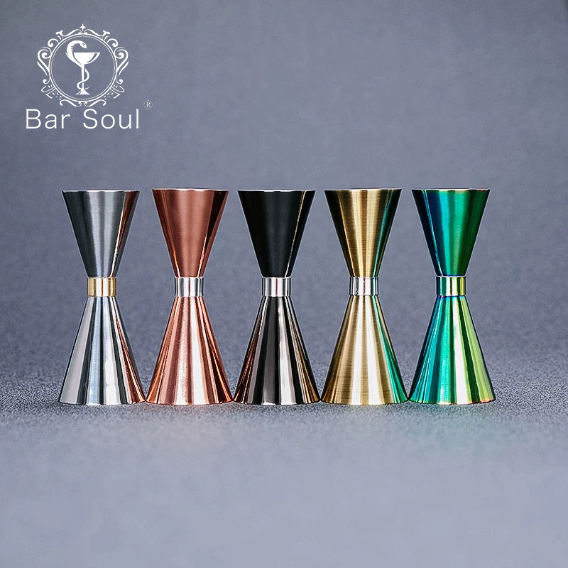 Bar Soul Cocktail Bar Jigger Japanese Style Stainless Steel Jigger Double Spirit Measuring Cup Professional Bartender Tools ► Photo 1/6