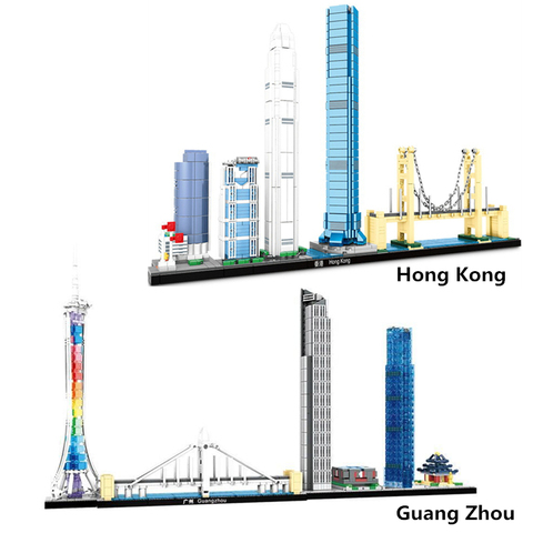 Price History Review On New City Architecture Skyline Collection Guangzhou Hong Kong Building Blocks Sets Bricks Classic Model Kit Kids Toys Gifts Aliexpress Seller Yiqiya Toy Store Alitools Io