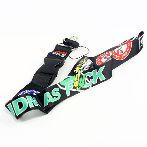 Neck Strap Key Chain JDM Lanyard For Cell Phone ID Holder w/ iLL Fresh As Fuk Domo Shocker NOS Turbo Sticker Bomb ► Photo 1/5