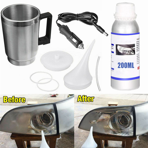 Headlight Restoration Repair Kit Liquid Polymer Chemical Polishing The Headlights Restoration Kit Car Headlights Polishing Steam ► Photo 1/6