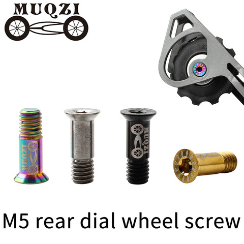MUQZI 2PCS Titanium Guide Wheel Screw for Bicycle Rear Derailleur Fastening Bike  Bolts ► Photo 1/6